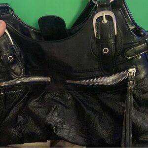 Elegant Black Leather Women's Bag